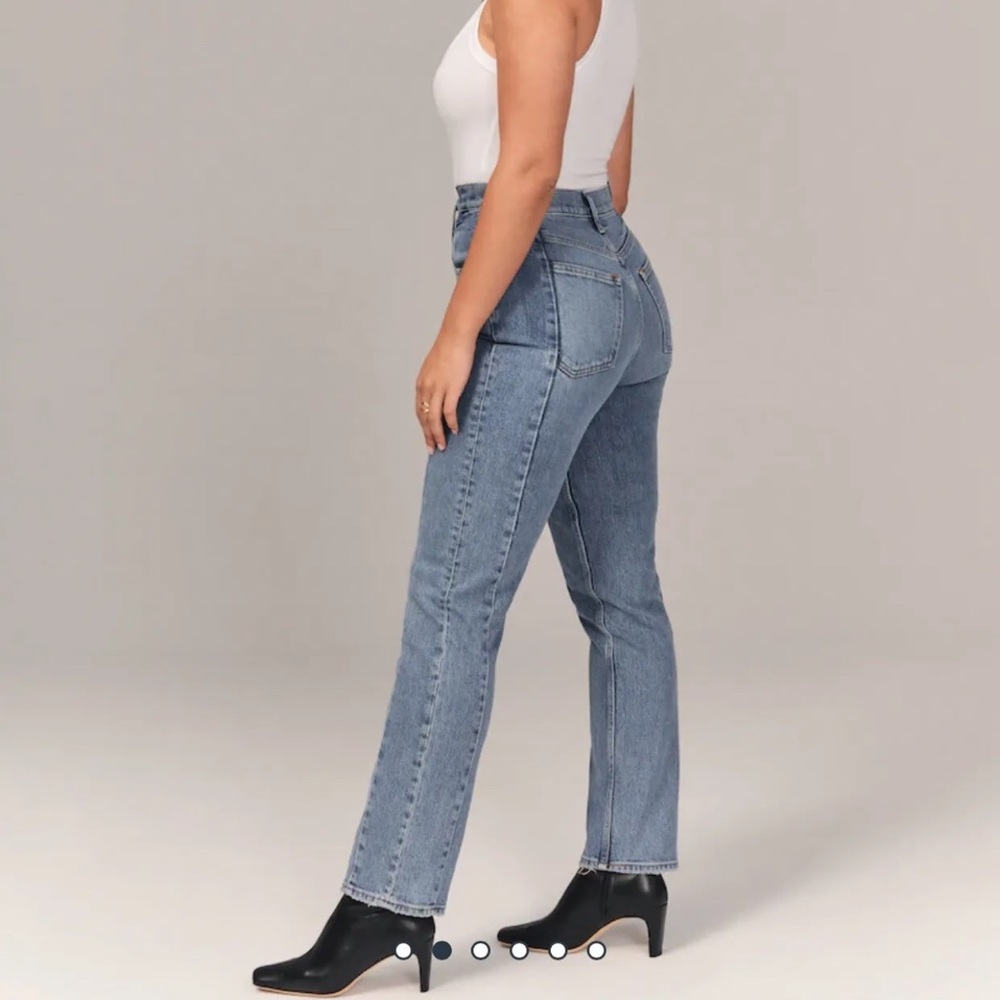 Abercrombie & Fitch Blue Straight Leg Jeans